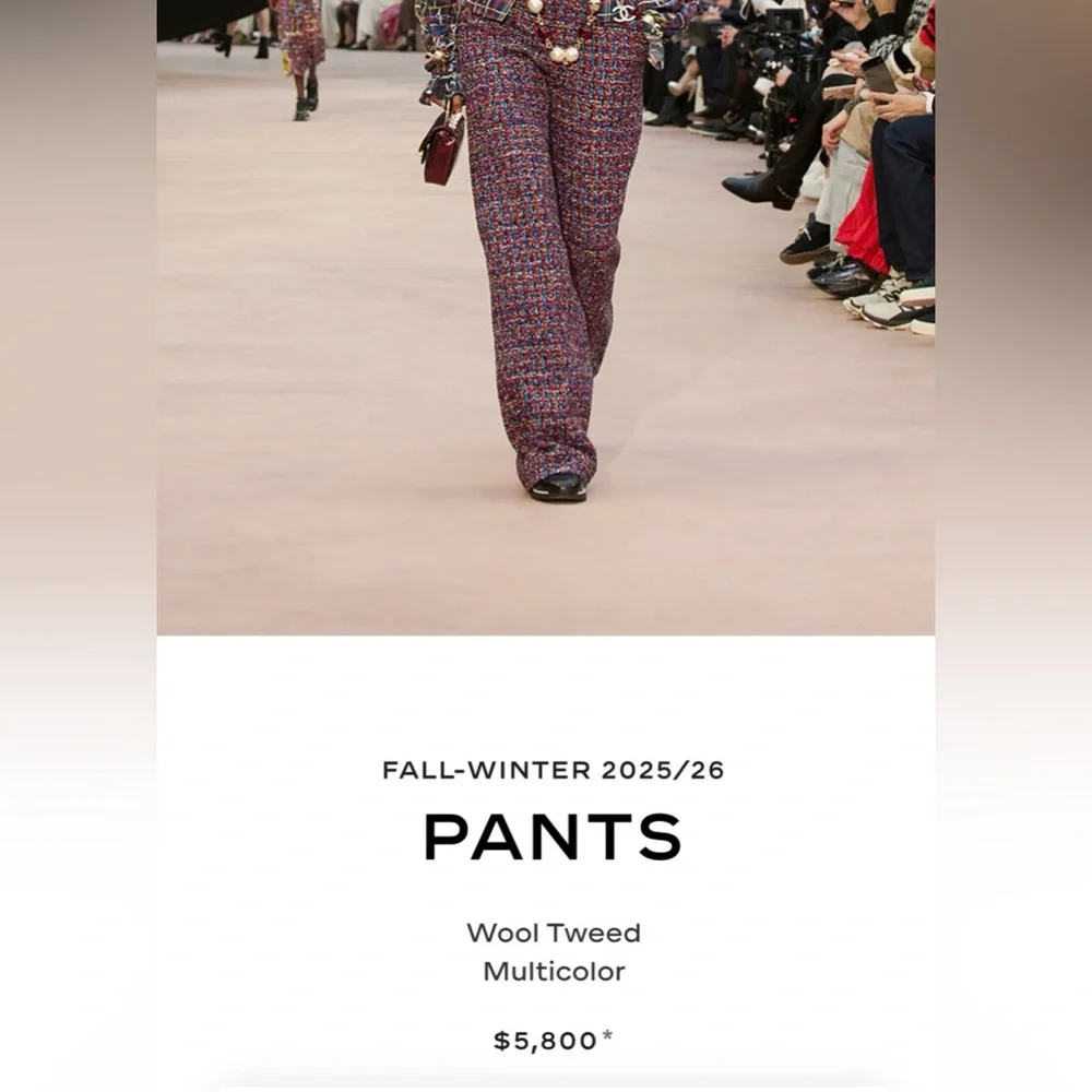 STUNNING, RARE CHANEL High-Waisted Wide-Leg Trousers